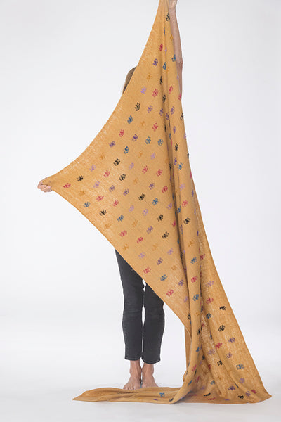 REVERSE MINI BLOSSOM FLOAT SHAWL